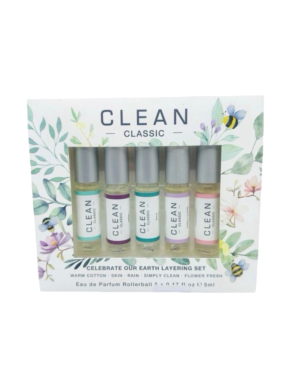 CLEAN Reserve Classic Earth Layering Rollerball Set - 0.17 fl oz / 5 ml x 5